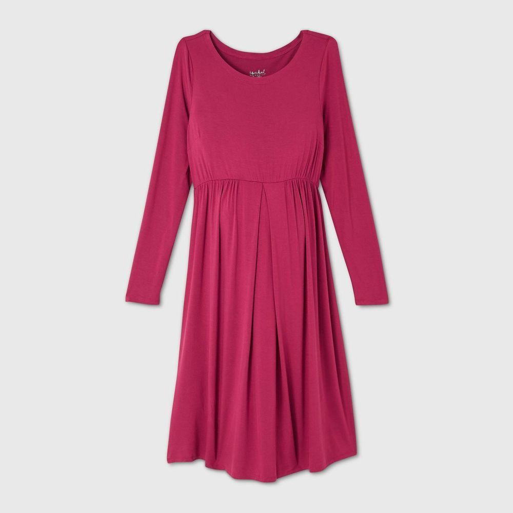 Isabel Maternity Long Sleeve A-Line Maternity Dress Large maternity dress 1222